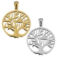 Stainless Steel Pendants Tree plated polished Approx Sold By Bag