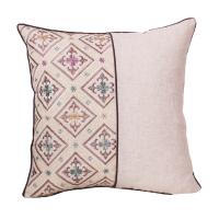 Housse de coussin, coton, cadre, brodé, 450x450mm, Vendu par PC