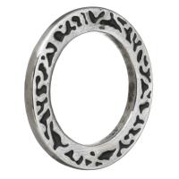 Ruostumaton teräs Suljettu Ring, Donitsi, emali, alkuperäinen väri, 21.50x2mm, Reikä:N. 15mm, 10PC/erä, Myymät erä