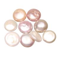 Makeanveden viljeltyjä tumallisissa Helmiäishelmet, Viljellyt makeanveden tumallisissa Pearl, Litteä pyöreä, luonnollinen, no reikä, enemmän värejä valinta, 11-12mm, Myymät PC