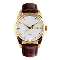 SKmei® Men Watch Jewelry, corda in pelle di vitello, with vetro & lega in zinco, placcato, nessuno, assenza di nichel,piombo&cadmio, 38x48mm, Lunghezza Appross. 9.8 pollice, Venduto da PC