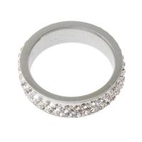 Anello in acciaio inox, with argilla, Ciambella, colore originale, 24x6mm, Foro:Appross. 19mm, Misura:9, Venduto da PC