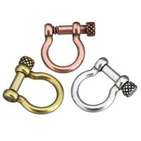 Prás Scriú PIN Shackle, plátáilte, dathanna níos mó le haghaidh rogha, 20x21x6mm, 10ríomhairí pearsanta/Lot, Díolta De réir Lot