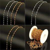 Stainless Steel Jewelry Chain with plastic spool plated Sold By Spool