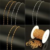 Stainless Steel Jewelry Chain with plastic spool plated Sold By Spool