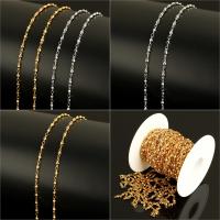 Stainless Steel Jewelry Chain with plastic spool plated Sold By Spool