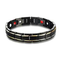 Bracelet santé magnétique thérapie, acier inoxydable, Placage, hygiéniques & pour homme, 12mm, Vendu par Environ 8 pouce brin