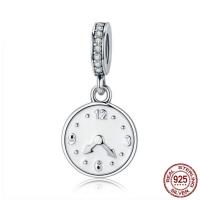 Thaïlande Pendentifs European, horloge, sans filetage & émail & avec zircone cubique, 11x22mm, Vendu par PC