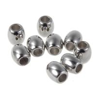 Vario Padengtas Plastikiniai karoliukai, Būgno, platinos spalva padengtas, 12x10mm, Skylė:Apytiksliai 2-3mm, 100kompiuteriai/Krepšys, Pardavė Krepšys