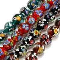 Χάντρες Lampwork, Γυάλινα, διαφορετικό μέγεθος για την επιλογή, περισσότερα χρώματα για την επιλογή, Τρύπα:Περίπου 4mm, Sold Per Περίπου 8.5 inch Strand