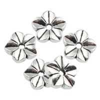 Zinklegierung Zwischenperlen, Blume, antik silberfarben plattiert, frei von Blei & Kadmium, 11x3mm, Bohrung:ca. 1.5mm, 760PCs/Tasche, verkauft von Tasche