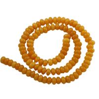 Grânulos de ágata, Rondelle, tamanho diferente para a escolha, amarelo, Buraco:Aprox 1mm, Aprox 110PCs/Strand, vendido para Aprox 15 inchaltura Strand