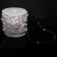 ABS Plastic Pearl Bead Garland Strand white 10mm Approx Sold By Spool