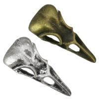 Cink Alloy Lubanja Privjesci, Lobanja, pozlaćen, Halloween Nakit Gift, više boja za izbor, 14x32x10mm, Rupa:Približno 4mm, 200računala/Torba, Prodano By Torba