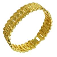 Pulseras de latón, metal, chapado en oro de 24 K, unisexo, 17mm, Vendido para aproximado 8 Inch Sarta