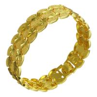 Brass Karkötők, Sárgaréz, 24K aranyozott, egynemű, 16.50mm, Naponta eladott Kb 8 inch Strand