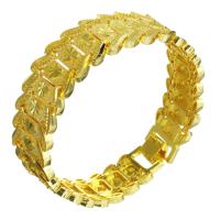 Bracciali ottone, 24k oro placcato, unisex, 18mm, Venduto per Appross. 8 pollice filo