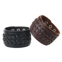 Kuhhaut Armband, mit Zinklegierung, plattiert, nachhaltiges & unisex, keine, 37mm, verkauft per ca. 9 ZollInch Strang