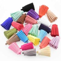 DIY Smykker Supplies, Bomuldsgarn, med ABS plastik perle & Polyester, Tassel, du kan DIY, flere farver til valg, 30mm, 10pc'er/Lot, Solgt af Lot