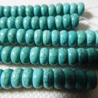 Turquoise Kralen, Synthetische Turquoise, Rond plat, natuurlijk, verschillende grootte voor keus, groen, Per verkocht Ca 15.7 inch Strand