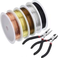 Tiger Tail Wire Mixed, met Plastic & Ferronickel, 0.4mm, Verkocht door Stel