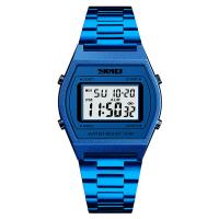 Reloj para mujer SKmei®, acero inoxidable, con dial de plástico, chapado, 30M resistente al agua & ajustable & LED, más colores para la opción, 34x39x10mm, 15mm, longitud aproximado 9 Inch, Vendido por UD