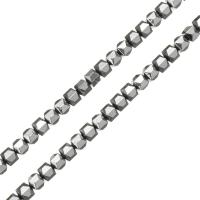 Perline in ematite non magnetico, placcato color argento, formato differente per scelta, Foro:Appross. 0.5mm, Venduto per Appross. 16 pollice filo