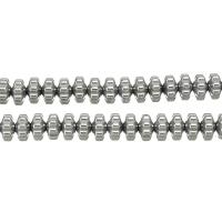 Perline in ematite non magnetico, placcato color argento, formato differente per scelta, Foro:Appross. 1.5mm, Venduto per Appross. 16 pollice filo