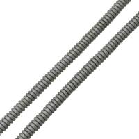 Non-magnetické Hematitové, Non-magnetický hematit, Kobliha, barva stříbrná á, 1x4mm, Otvor:Cca 1mm, Cca 333PC/Strand, Prodáno za Cca 16 inch Strand