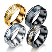 Acier titane bague, Placage, normes différentes pour le choix & pour homme, plus de couleurs à choisir, Vendu par PC