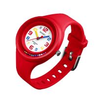 SKmei® Children Watch, ABS plast, med Silicone & Stainless Steel, forgyldt, 50M vandtæt & Unisex & for børn & justerbar & gelé stil, flere farver til valg, nikkel, bly & cadmium fri, 31x33x9mm, 12mm, Længde Ca. 8.2 inch, Solgt af PC