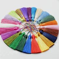 décoratif Tassel, Fibre de polyester, avec alliage de zinc, glandpompon, plus de couleurs à choisir, 80mm, Vendu par PC