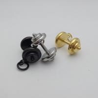 Rustfrit stål smykker Vedhæng, Stainless Steel, Barbell, forgyldt, Unisex, flere farver til valg, 29.6x16.5mm, Solgt af PC