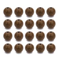 Holzperlen, Holz, rund, originale Farbe, 8.5mm, Bohrung:ca. 1.5mm, 100PCs/Tasche, verkauft von Tasche