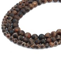 Ágata natural tibetano Dzi Beads, Ágata tibetana, Roda, tamanho diferente para a escolha, Buraco:Aprox 1mm, vendido para Aprox 15 inchaltura Strand