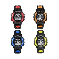 Collection de montres honhx®, caoutchouc, avec verre & plastique & acier inoxydable, Résistant à l’eau de vie & unisexe & pour les enfants & réglable & LED & lumineux, plus de couleurs à choisir, 44x17mm, Longueur Environ 9 pouce, Vendu par PC