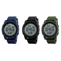 Colección de relojes honhx®, Caucho de PU, con Vidrio & resina & acero inoxidable, Resistente al agua de la vida & ajustable & LED & para hombre & luminoso, más colores para la opción, 49x17mm, longitud aproximado 10 Inch, Vendido por UD