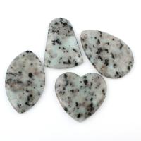 Lotus Jasper Pendel, blandet, 35x49x6mm-37x56x7mm, Hole:Ca. 1mm, 5pc'er/Bag, Solgt af Bag