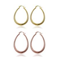 Pendientes de Aro en Latón, metal, chapado, para mujer, más colores para la opción, libre de níquel, plomo & cadmio, 33x41mm, Vendido por Par