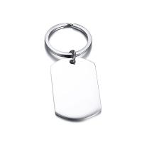 Stainless Steel Key Chain, Bærbare & Bæredygtig & Unisex, oprindelige farve, 28x47mm, Solgt af PC