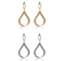 Zinc Alloy Drop Earrings stainless steel post pin Teardrop plated for woman lead & cadmium free Sold By Pair