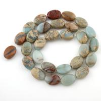 Shoushan Stone Korálek, Oválný, různé velikosti pro výběr, Otvor:Cca 1mm, Prodáno za Cca 15.5 inch Strand