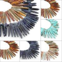 Indruk Jasper Kraal, meer kleuren voor de keuze, 5x19mm-5x58mm, Gat:Ca 1mm, Per verkocht Ca 15.5 inch Strand