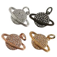 Cubic Zirconia Micro Pave Brass Pendant plated micro pave cubic zirconia Approx 3mm Sold By Lot