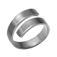 Titantium Steel Finger Ring, Titanium Steel, galvanizált, egynemű, több színt a választás, 12mm, Méret:8, Által értékesített PC