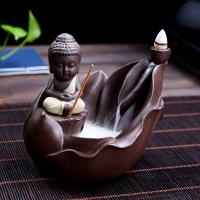 Backflow Incense Burner Purple Clay durable Sold By PC