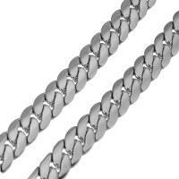 Stainless Steel Chain Ogrlica, Nehrđajući čelik, bez spolne razlike & rubnik lanac, izvorna boja, 7mm, Prodano Per Približno 24 inčni Strand