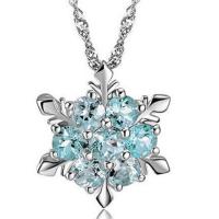 Zinc Alloy Rhinestone Pendler, Snowflake, sølvfarvet forgyldt, for kvinde & med rhinestone, flere farver til valg, nikkel, bly & cadmium fri, 20mm, Hole:Ca. 0.5mm, 5pc'er/Lot, Solgt af Lot