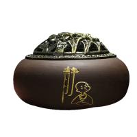 Porcelana Incense Burner, ze Stop cynku, różne wzory do wyboru & imitacja antycznego, 100x75mm, sprzedane przez PC