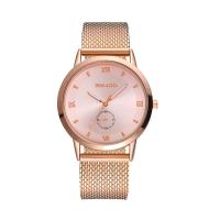 Reloj de Pulsera Unisex, acero inoxidable, con dial de aleación de cinc & Vidrio, chapado, unisexo, más colores para la opción, 18x10x44mm, longitud aproximado 8 Inch, Vendido por UD